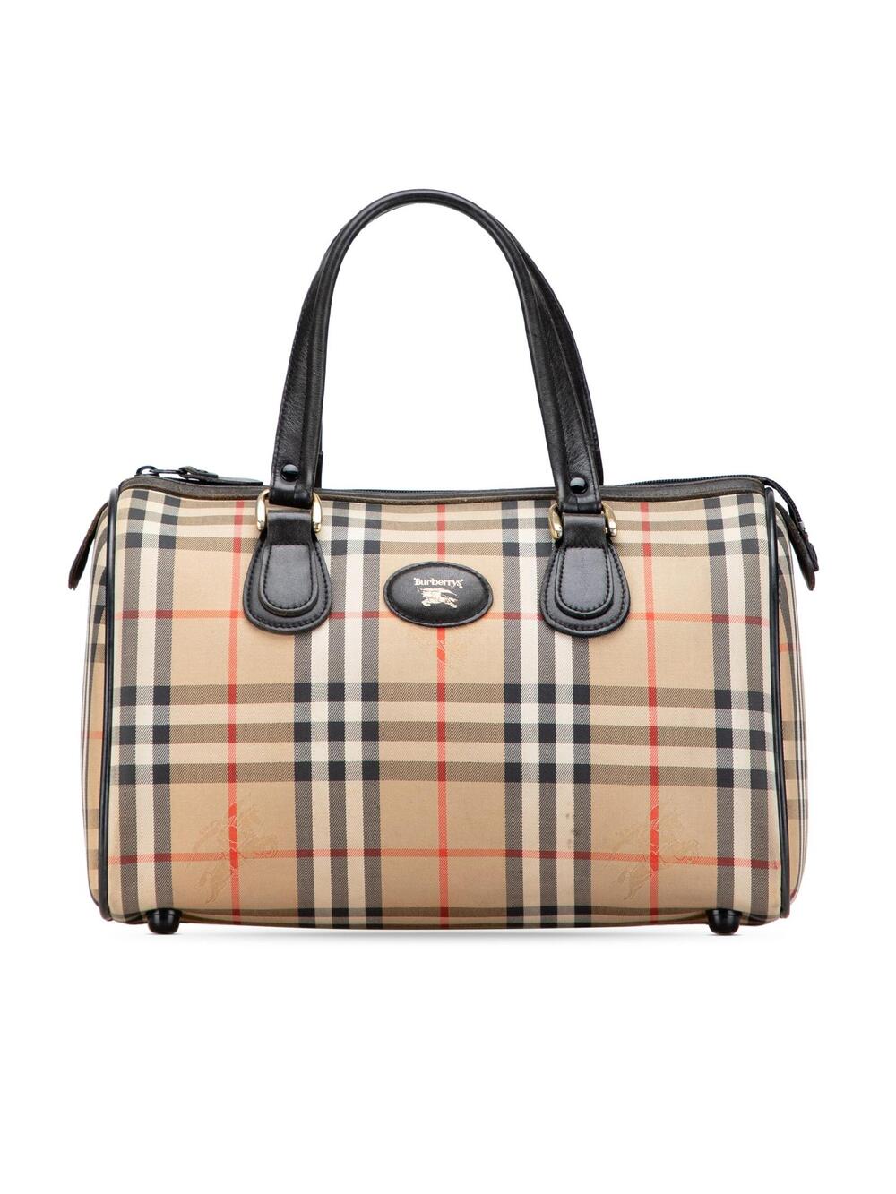 Burberry Haymarket Check Canvas Boston #357963B39B